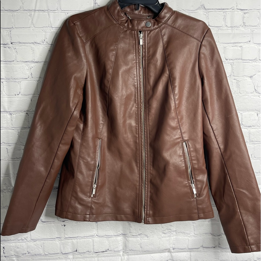 Faux Leather Jacket